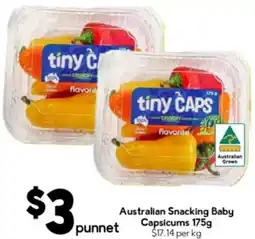 Drakes Australian snacking baby capsicums offer