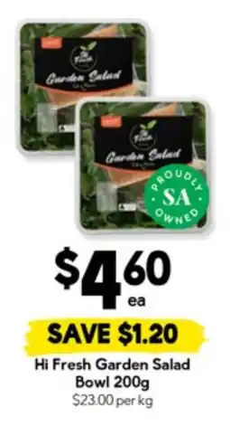 Drakes Hi fresh garden salad bowl offer