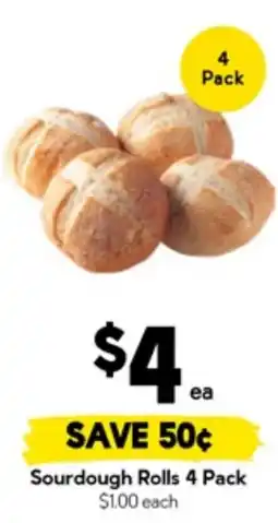 Drakes Sourdough rolls 4 pack offer