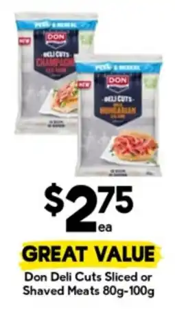 Drakes Don deli cuts sliced or shaved meats offer