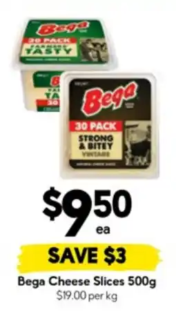 Drakes Bega cheese slices offer