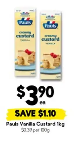 Drakes Pauls vanilla custard offer