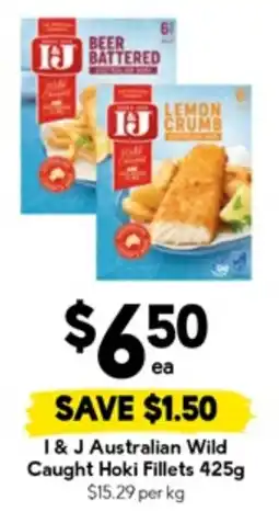Drakes I & j australian wild caught hoki fillets offer