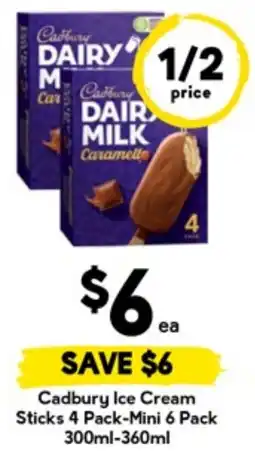 Drakes Cadbury ice cream sticks 4 pack-mini 6 pack offer