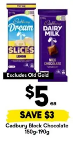 Drakes Cadbury block chocolate offer