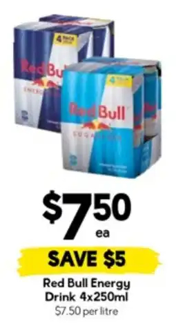 Drakes Red bull energy drink offer