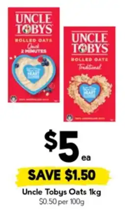 Drakes Uncle tobys oats offer