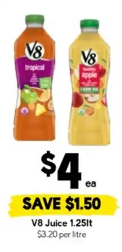 Drakes V8 juice offer