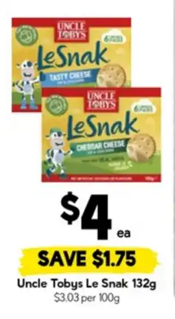 Drakes Uncle tobys le snak offer