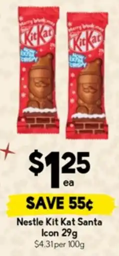 Drakes Nestle kit kat santa icon offer