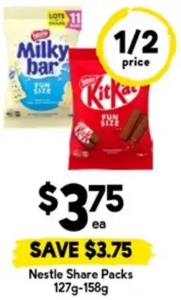 Drakes Nestle share packs offer