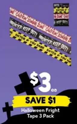 Drakes Halloween fright tape 3 pack offer