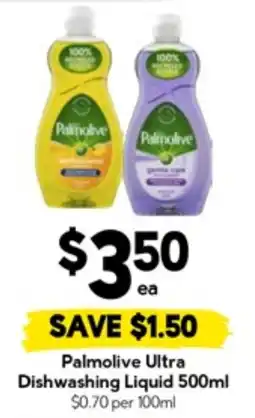 Drakes Palmolive ultra dishwashing liquid offer