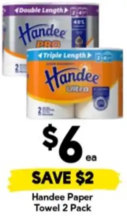 Drakes Handee Paper Towel 2 Pack offer