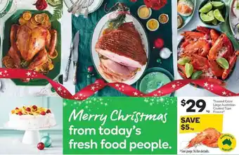 Woolworths Thawed Extra Large Australian Cooked Tiger offer