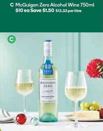 McGuigan Zero Alcohol Wine 750ml