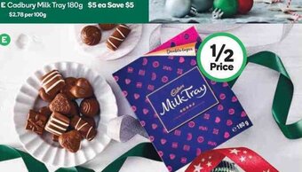 Woolworths Cadbury Milk Tray 180g offer