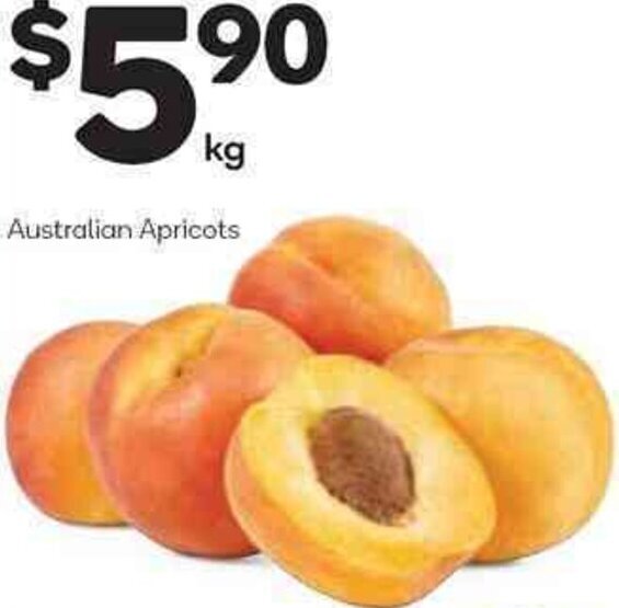 Australian Apricots offer at Woolworths