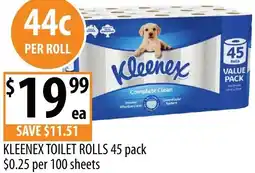 Supabarn Kleenex toilet rolls offer