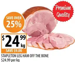 Supabarn Stapleton leg ham off the bone offer