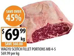 Supabarn Wagyu scotch fillet offer