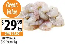 Supabarn Prawn meat offer