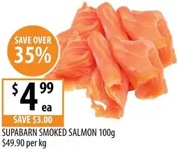 Supabarn Supabarn smoked salmon offer