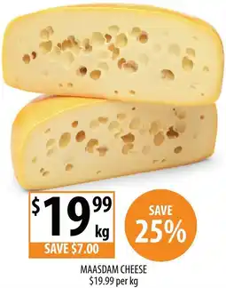 Supabarn Maasdam cheese offer