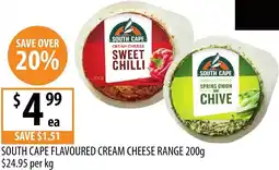 Supabarn South cape flavoured cream cheese range offer
