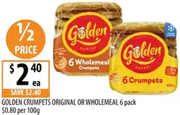 Supabarn Golden crumpets original or wholemeal offer