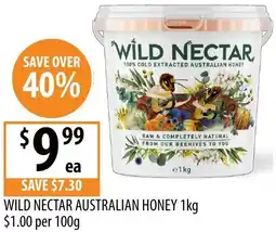 Supabarn Wild nectar australian honey offer