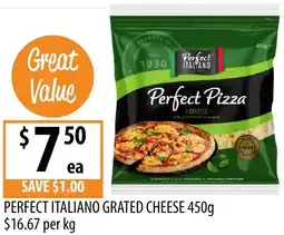 Supabarn Perfect italiano grated cheese offer
