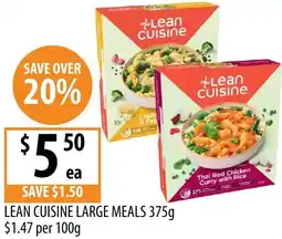 Supabarn Lean cuisine large meals offer