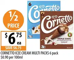 Supabarn Cornetto icee cream offer