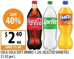 Supabarn Coca-cola soft drinks offer