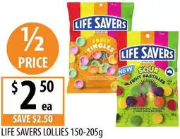 Supabarn Life savers lollies offer