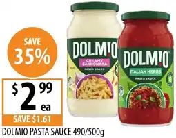 Supabarn Dolmio pasta sauce offer