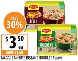 Supabarn Maggi 2 minute instant noodles offer