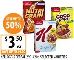 Supabarn Kellogg's cereal offer
