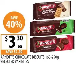 Supabarn Arnott's chocolate biscuits offer