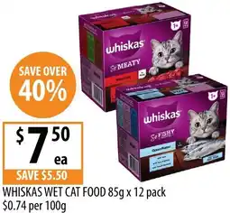 Supabarn Whiskas wet cat food offer