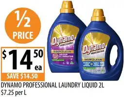 Supabarn Dynamo professional laundry liquid offer