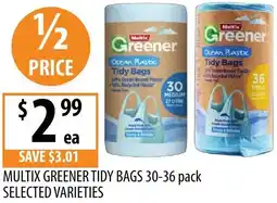 Supabarn Multix greener tidy bags offer