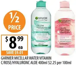 Supabarn Garnier micellar water vitamin c/rose/hyaluronc aloe offer