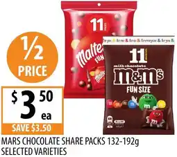 Supabarn Mars chocolate share packs offer