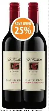 Supabarn St hallett black clay cabernet sauvignon / shiraz offer