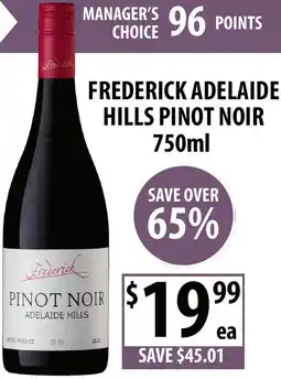 Supabarn Frederick adelaide hills pinot noir offer