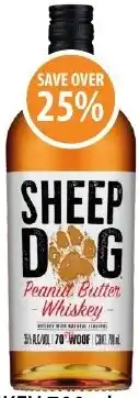 Supabarn Sheep dog-peanut butter whiskey offer