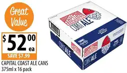 Supabarn Capital coast ale cans offer