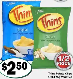 Friendly Grocer Thins Potato Chips offer
